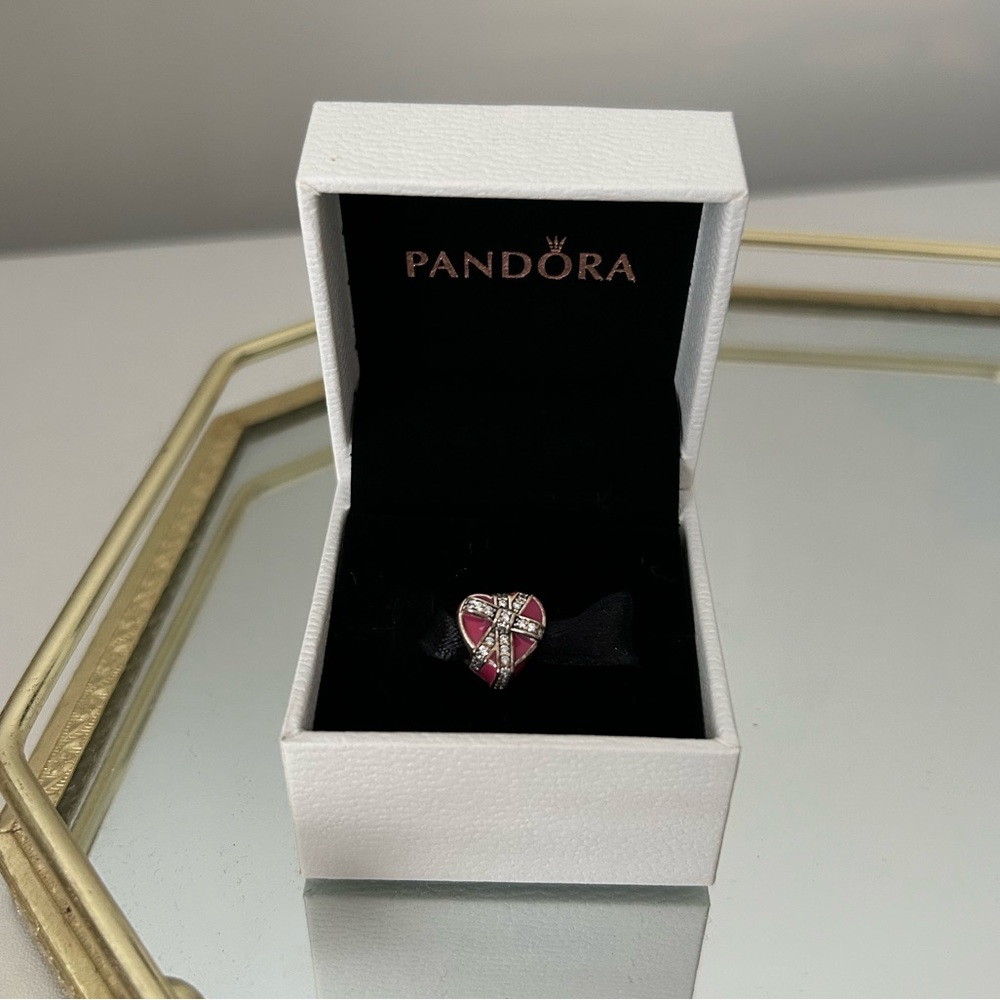 Pandora Pink Heart Charm
